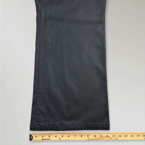 NWT Sofia Jeans by Sofia Vergara Melisa High Rise Flare Coated Black Size 26W - Picture 8 of 8